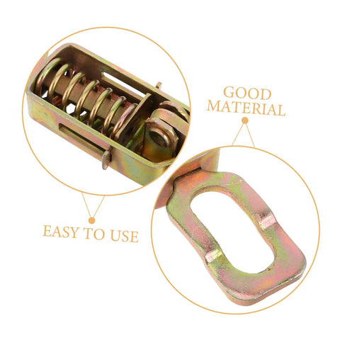 Heavy Duty Toggle Clamp Latch For Truck Bed And Tool Box Adjustable Metal Spring Hasp close-up of spring mechanism
