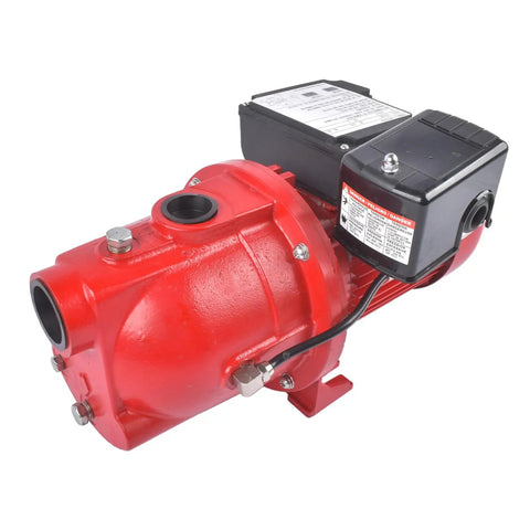 Heavy Duty Shallow Well Jet Pump Offering Kickin 3/4 HP Performance And A Straight 13 GPM Flow Rate With Zero Sweat Install and rock solid dual voltage power.