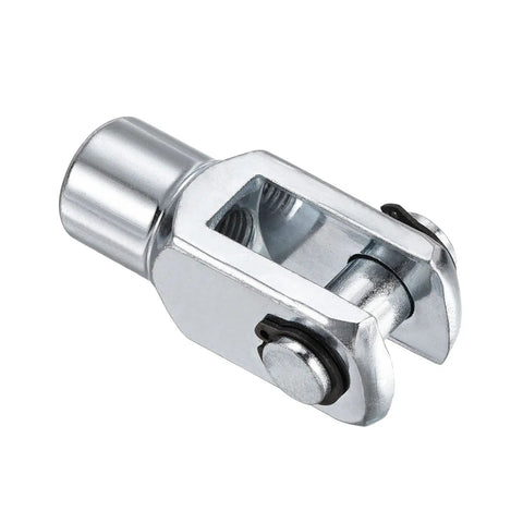 Air Cylinder Rod Clevis End 3 Pack 62mm Length M12x1.25 Female Thread Y Connector Silver, low-carbon steel pneumatic actuator clevis