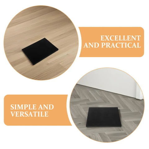 Go To Black Polyurethane Packing Foam Insert Sheets for shipping protection on wooden floor with text overlay "Excellent and Practical"