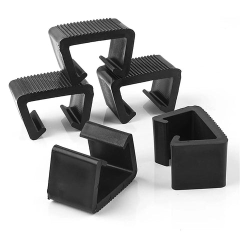 KobeIeen 10 Pack Outdoor Furniture Clips For Patio Rattan And Wicker Chairs, durable black plastic clips for secure seating