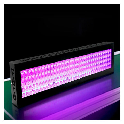Sick Power 8000W Led Uv Curing Lamp For Resin 3D Printing Craft Exposure System Cool Beam illuminated by purple light.