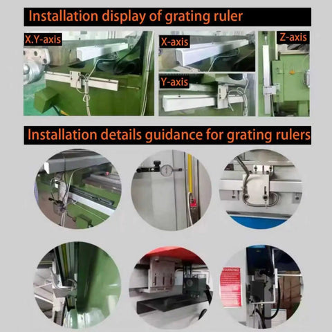 Installation display for Two Axis Digital Readout Display For Milling Machines And Lathes With Glass Scale Precision system.