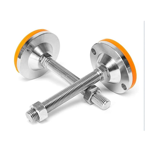 Lock In Those Wobbly Rigs With Thickened Carbon Steel Leveling Screw Legs Adjustable Machine Feet to Square Up Heavy Tool Chests Fast on Bumpy Garage Floors Zero Hassle, showcasing stainless steel adjustable feet.