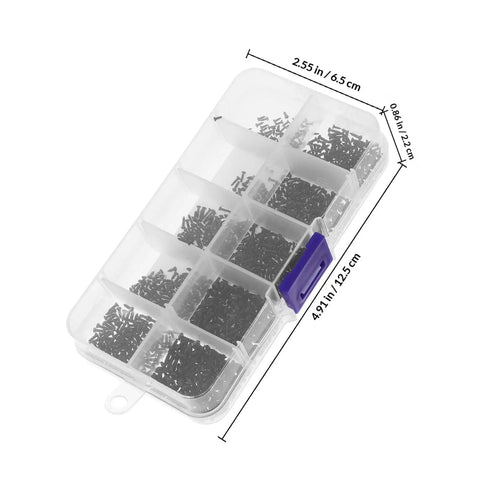 1000 Piece Tiny Round Head Self Tapping Screws Set M1.3 M1.4 M1.5 Boxed For Precision Electronics Repair Handy Miniature Screws Kit