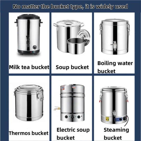 Heavy Duty Stainless Steel Bucket Dolly With Wheels For Stock Pots Soup Pots Barrels And Heavy Loads Portable Hand Truck Built To Roll Easy In Home And Commercial Kitchens Storage And Catering, stainless steel dolly for buckets