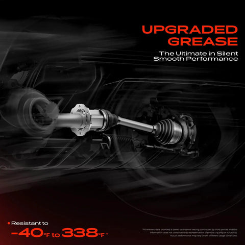 Front Left CV Axle Shaft Assembly For Nissan Rogue AWD 2008 Through 2015 showing upgraded grease and smooth performance features.