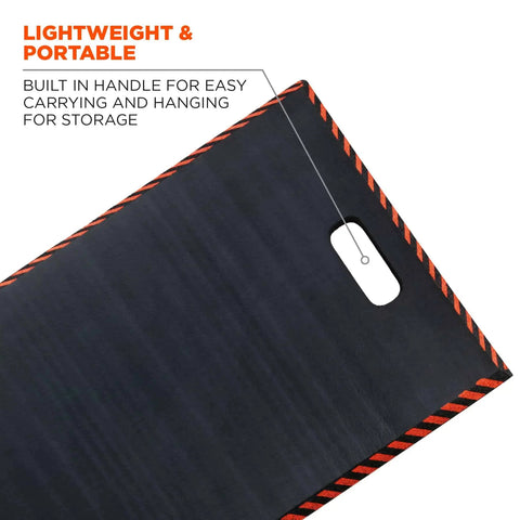 ProFlex 390 Kneeling Pad Tough As Nails Foam Knee Cushion with handle, black XL 18x36x1 inch water-resistant mat