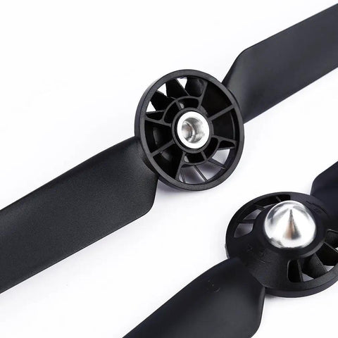 Close-up of Four Pairs Propeller Blades A And B For Typhoon Q500 Q500M Q500 4K Drone Quad Copter Replacement, black ABS material.