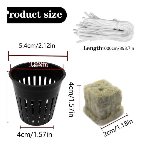 Hydroponic Net Pot Kit For Veggies And Fruits Tough Mesh Cups With Even Moisture Easy Setup Solid Build For Gardeners And Farmers