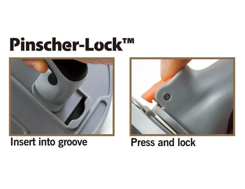 Using Pinscher-Lock feature on 9 Inch Radial Drywall Sander Kit for easy attachment and secure operation.