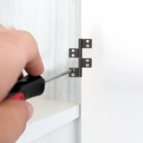Installation of Heavy Duty Stainless Steel Door Hinges 2 Pack with 360 Degree Damping Pivot for screen doors