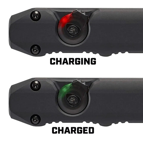 Wedge EDC Flashlight 1000 Lumen THRO Burst 300 Lumen Constant On 3 Hour Run Time USB charging indicator light