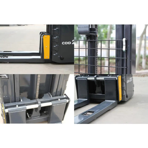 Close-up details of Top Tier Electric Pallet Jack With Massive 3,300 Lbs Capacity And 9.8 Foot Lift Height components.