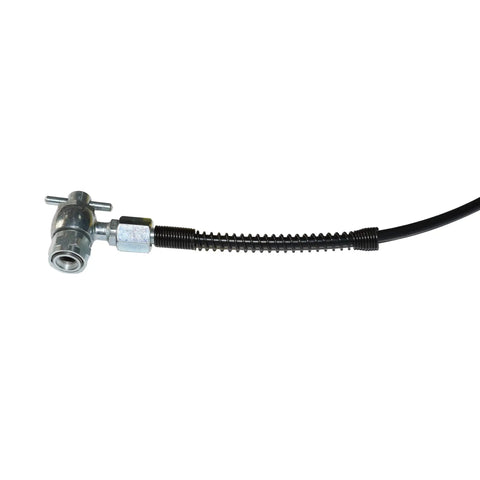 Close-up of Pro Grade No Air Loss Coupler 556 High Pressure Gas Pressure Kit with 3 ft hose for nitrogen filling