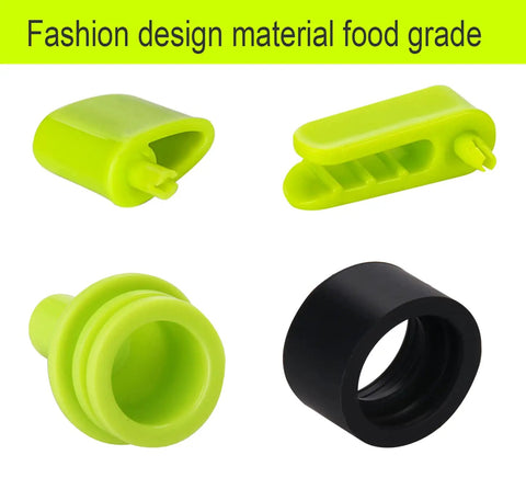 Universal Vacuum Sealer Accessory Hose parts, lime green and black, for FA2000 FM2000 FM2100, food-grade material.
