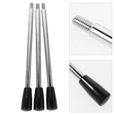 Three Pack M8x200 Bench Drill Handles With Bakelite Grip For Lathe Milling And Grinding Machines, showing metal threads