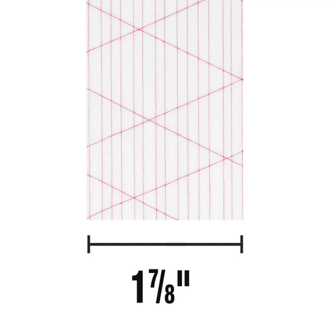 Rug Traction Anti Slip Rubber Tape With Adhesive Backing, 1 7/8 inch width, showing measuring lines