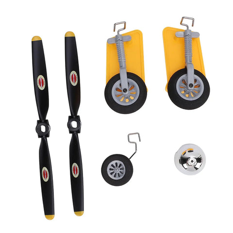 RC Airplane Propeller Kit And Spare Parts Set With Landing Gear Wheels And Fairing For Easy Installation XK A300
