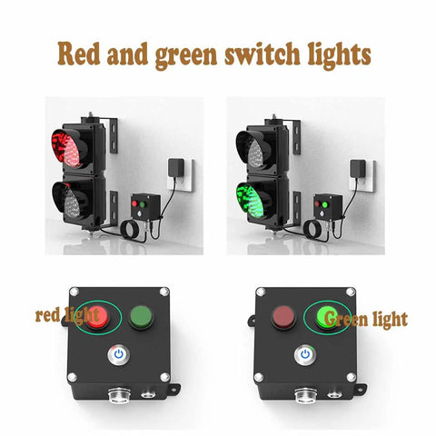 Heavy Duty Traffic Light Featuring Ridiculously Bright Red Green Dual Leds Built Like A Tank For Dock Operations Ip 65 Weather Resistant Warning Beam Anti Glare Sun Shield with red green switch lights.