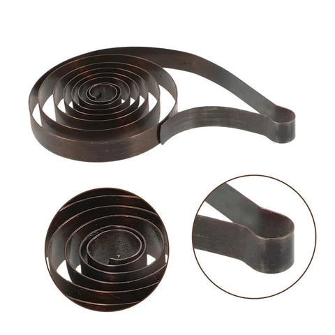 Close-up of 4 Pack Mechanical Clock Main Springs Replacement Kit With Alarm Clock Movements And Spare Parts For DIY Timepiece Restoration