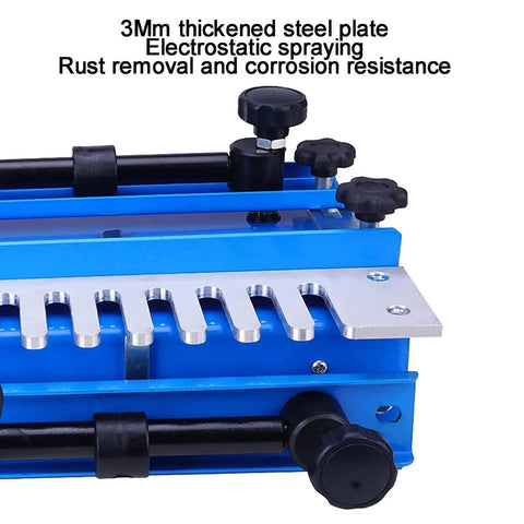 Heavy Duty 12 Inch Dovetail Jig And Mortising Guide for Slick Drawer and Cabinet Joinery Cuts, aluminum and steel components.