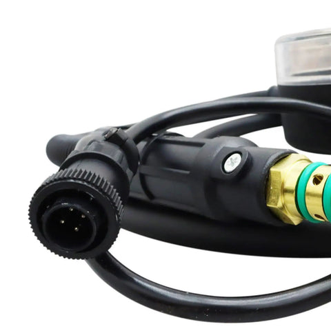 Close-up of cable and connector of DC24V Aluminum Core Welding Gun For Miller 300371 Millermatic 140 180 211 Spoolmate 100