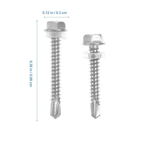 Rust Resistant Hex Socket Machine Screws Kit In 410 Stainless Steel, 100 Piece Assortment, deep-thread screws with dimensions