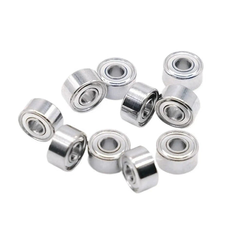 10 Pack Shielded Ball Bearings 693ZZ 3x8x4mm For RC Cars Drones And DIY Projects High Speed Low Friction Quiet Operation Dust Moisture Seal Great For Tiny Machines And Hobbyist Setups, 10 silver sealed bearings