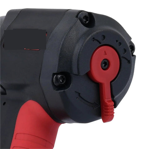 Close-up of the 1/2 Inch Pneumatic Impact Wrench Air Driver Cuts Right Through Rust With 540 Ft Lbs Of Heavy Duty Torque adjustment mechanism.