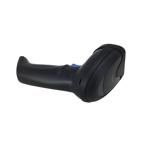 Side view of QD2590 Handheld Corded Barcode Scanner Kit for 1D, 2D, and Postal Codes, IP52 Black, USB Cable Included.