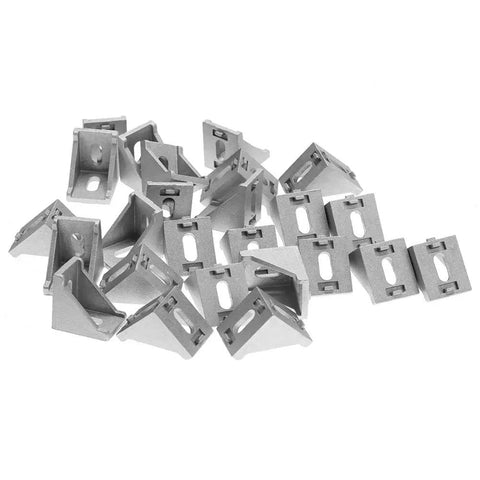 25 pieces of 4040 Aluminum Corner Brackets Set Beefy Rock Solid L Shape Right Angle Braces Fasteners for furniture