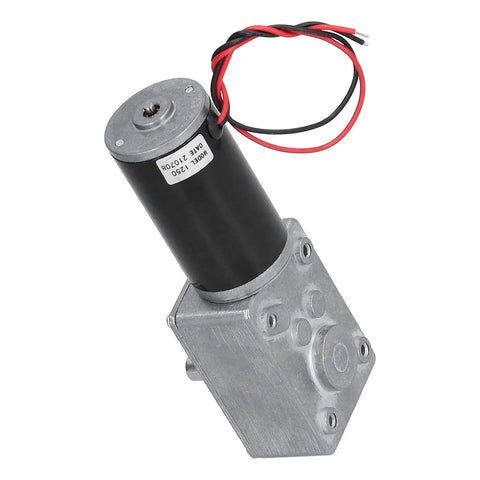 Built Like A Tank 12V DC Gear Motor With Hold Fast Self Locking Feature And Super Quiet Run Die Cast Aluminum Casing packs powerful torque.