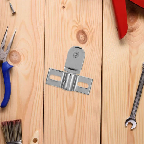 Zinc Alloy Door Hinge Pivot Set for Glass Doors, Stable Fit, Easy Install, Durable Pivot Hinge displayed on wooden surface