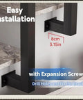 Slick Square Steel Stair Spindles Balusters Side Mount Railing Kit Pre Drilled Hardware No Sweat Install For Decks Steps Patios Pools Rock Solid Home Upgrade 20 Pack 33 Inch easy installation view with expansion screws