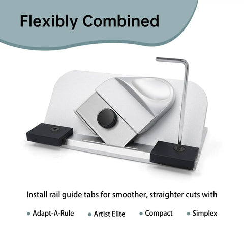 Slick Retractable Mat Cutter Featuring Drop Dead Easy Depth Knob And Hella Sharp 45 Degree Bevel Blade For Hassle Free Framing Custom Artwork And Picture Frame Mats Up To Eight Ply displayed in compact design.