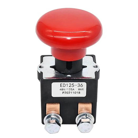 Heavy Duty Emergency Stop Switch Replacement Compatible With Big Joe Zero Turn Mowers EZ30 E30 D40 EZ40 T40 T15, red button design.