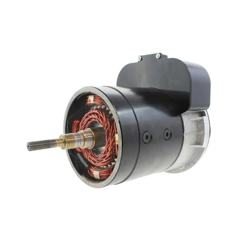 Heavy Duty Electric Drive Motor Assembly With Matched Cable For Scissor Lift 1930Es Unit 70001263 And 1001091502 showing internal wiring and rotor.