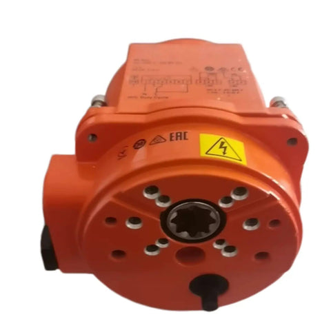 High speed electric damper actuator model Sy1 230 3 Tl in orange, designed for HVAC zone control and smooth airflow.