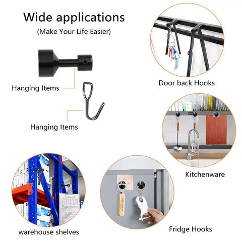 Top Shelf N52 Neodymium Magnet Key Set Slick Grip For Jewelry Testing Wall Stud Locator Peg Hook Puller And Baby Cabinet Lock Extras with hooks and applications.