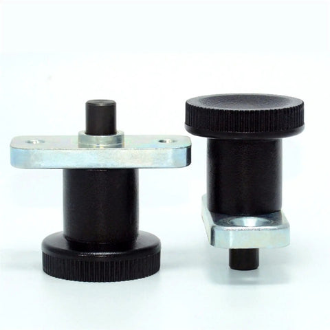 Heavy Duty Flange Mount Indexing Plunger Spring Pin With Top Shelf Plastic Knob For Hardcore Machining Workflows And Rock Solid Part Clamping Using GN608 Model Configuration For Reliable Repeatability