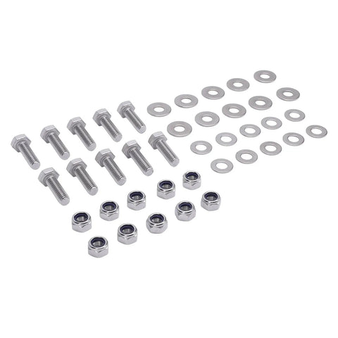 Beefy Stainless Steel Rear Crossmember Bolt Kit For Series 2 2A 3 Defender Land Rover Includes 10 Bolts 10 Lock Nuts And 20 Washers