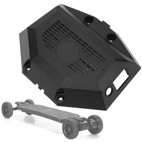 Beefy Electric Skateboard Controller Box For DIY Builds, Durable Plastic Enclosure With Easy Install, 7.5 x 6.3 x 1.4 Inches.
