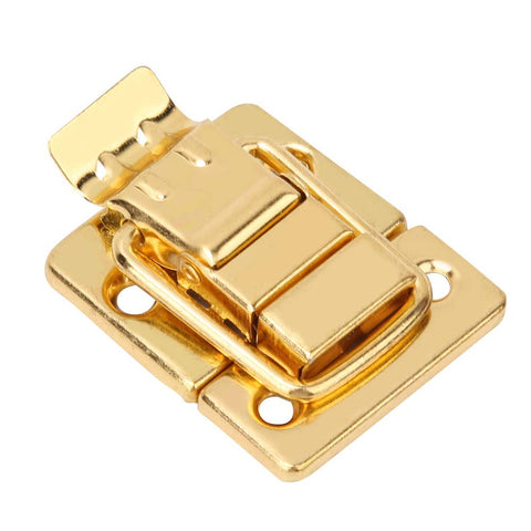 Gold Finish Stainless Steel Toggle Latch Kit 10 Pack For Boxes Jewelry Boxes Suitcases And Lids visible from above