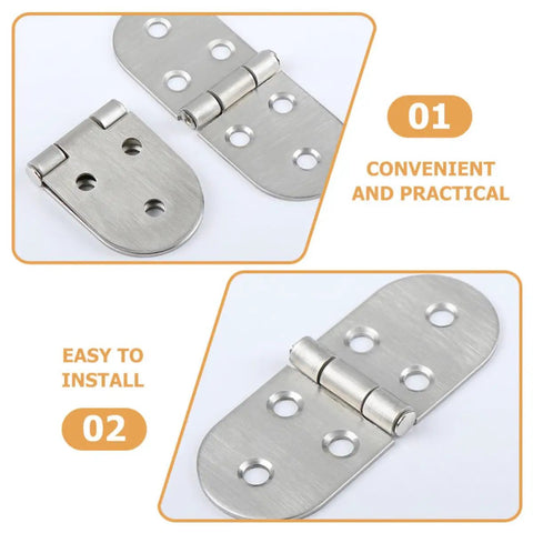 Beefy Stainless Steel Folding Table Hinges 2 Pack Heavy Duty Rust Resistant Easy Install Flat Hinge overview