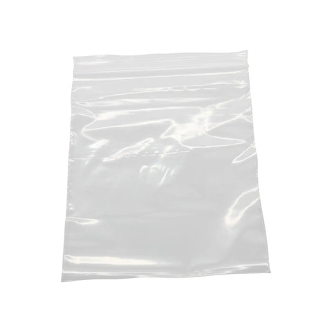 Solid Heavy Duty Clear Zip Baggies, 2 Mil Thick With Writable Fronts, 5x7 inch clear resealable pouch for practical storage.