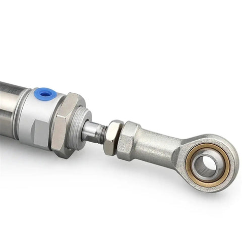 Fisheye Joint Female Piston Rod End Ball Head For Universal Pneumatic Cylinder U Fitting Mounting Knuckle Bearing With Internal Thread 14mm Hole Heavy Duty Fit For Do It Yourself Projects And Industrial Equipment attached to pneumatic cylinder rod