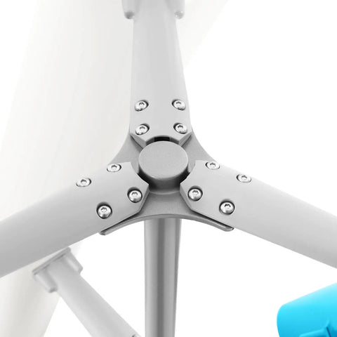 Close-up of the Three Blade 24V Vertical Axis Wind Turbine Kit With Controller Ultra Quiet Power Generator for Home Boats
