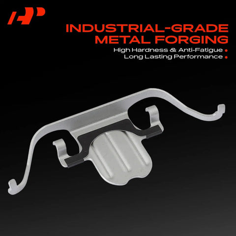 Top Tier Front Disc Brake Hardware Kit For BMW 328i 528i 530i X1 Z4 Models 2004-2016 Premium Replacement Parts To Keep Your Ride Stopping Smooth And Safe Without Breaking The Bank. silver metal brake pad clip