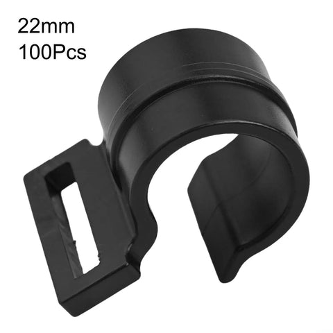 Road Ready Multi Task Camping Tent Pegs And Awning Pole Clips For Lockdown Sheltering With Heavy Duty Plastic Build, 22mm, 100 pcs